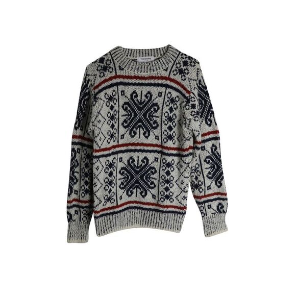 Thom Browne Fair Isle Crewneck Sweater in Multicolor Wool and Mohair - Picture 1 of 5